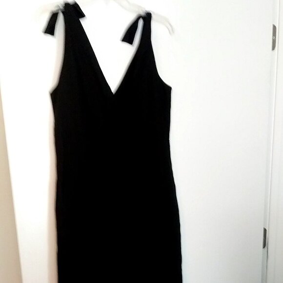 VITAMIN A Women's Marina Linen Wide-Leg Black Coverup Jumpsuit Size M - Picture 2 of 10